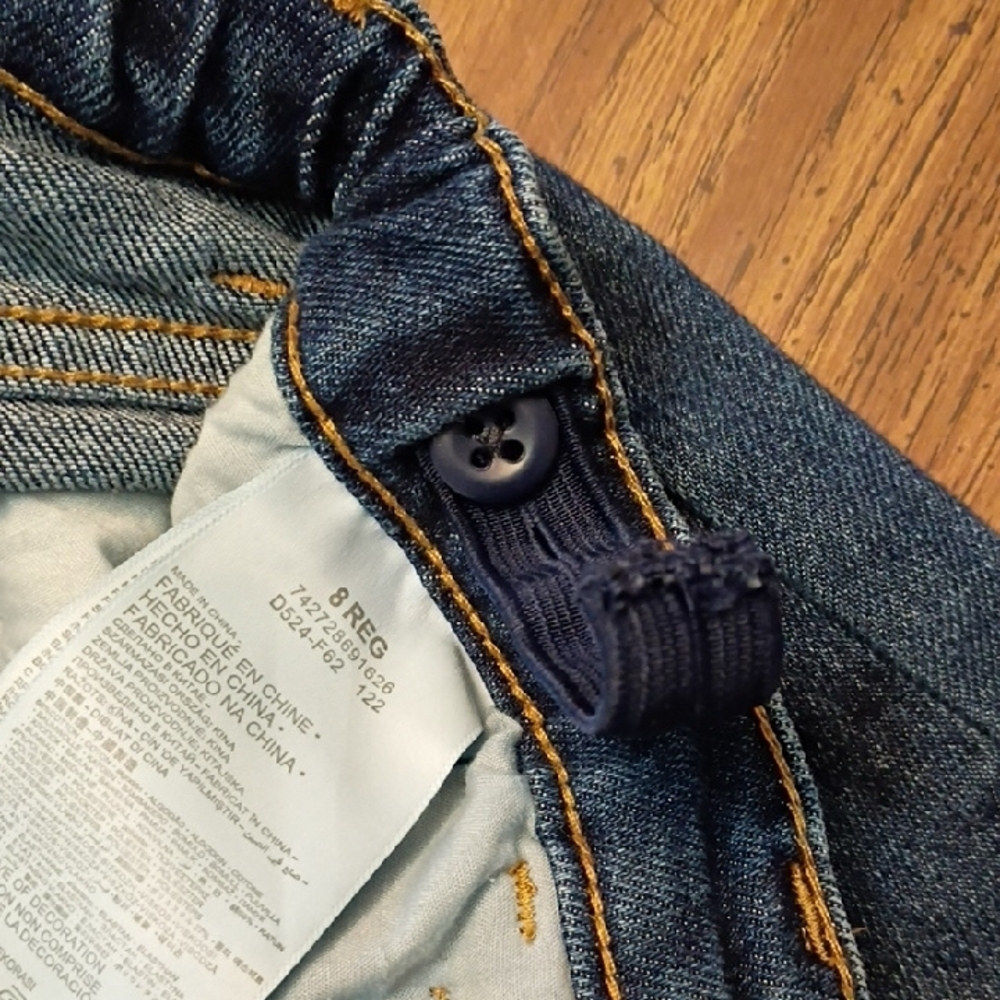 🩷Levi's Classic Blue Wide Leg Jeans Girls Size 8 - Picture 5 of 10